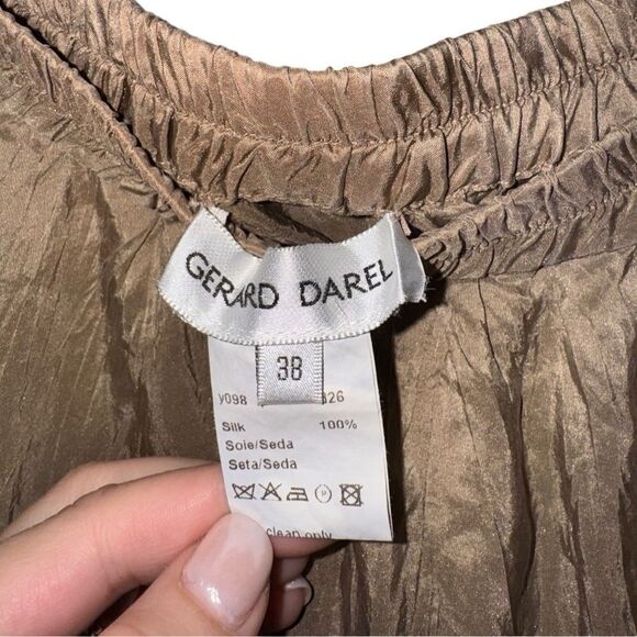 Gerard Darel Women's 100% Silk Two Piece Skirt & Sleeveless Top Set Size 40 M/L - Picture 5 of 8